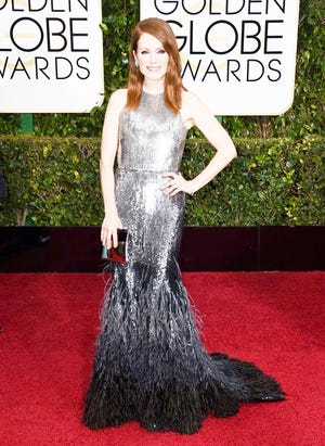 JULIANNE MOORE wears Givenchy Haute Couture by Riccardo Tisci.