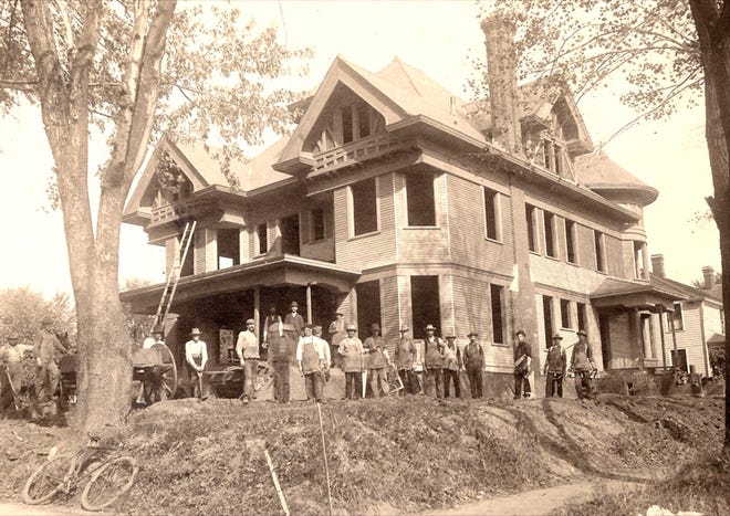 A rare photo of the Whiting Home, at 320 S. Tremont St., showing the 16-room house under construction in 1902, was shared by Bob Neirynck of Kewanee.