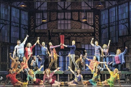 The national touring cast of ‘Kinky Boots.’