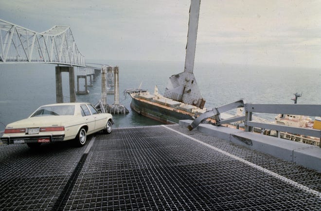 Thirty-five people died on May 9, 1980, when a freighter struck the Sunshine Skyway Bridge.