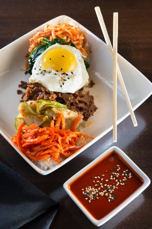 Gojuchang tops a Korean barbecue beef at Nara-A Japanese Robata in Kansas City, Mo. (Tammy Ljungblad/Kansas City Star/TNS)