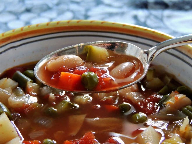 Photos by Damon Lee Fowler photo. My Slow-Cooker Minestrone.