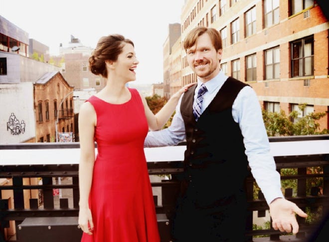 Vocalist Hetty Kate and pianist Gordon Webster will perform lindy-hop jazz and "hot swing" Sunday night at Woods Hole Community Hall. SHERVIN LAINEZ