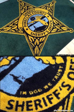 This image, released by ABC Action News, shows the Pinellas County Sheriff's Office rug in Largo, Fla., on Jan. 14, 2015.