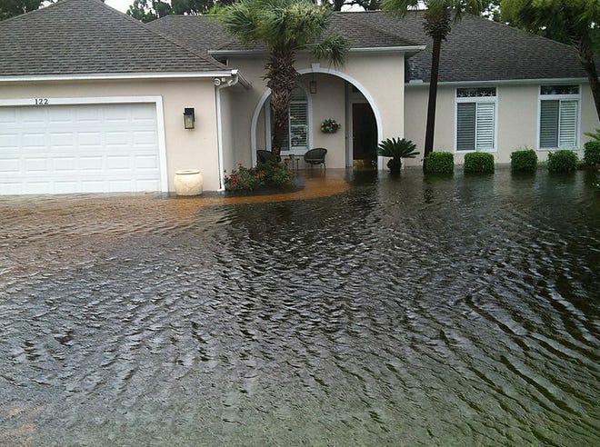 The Glades subdivision in Panama City Beach was one of the areas that saw extensive flooding during the July 4, 2013, storms.