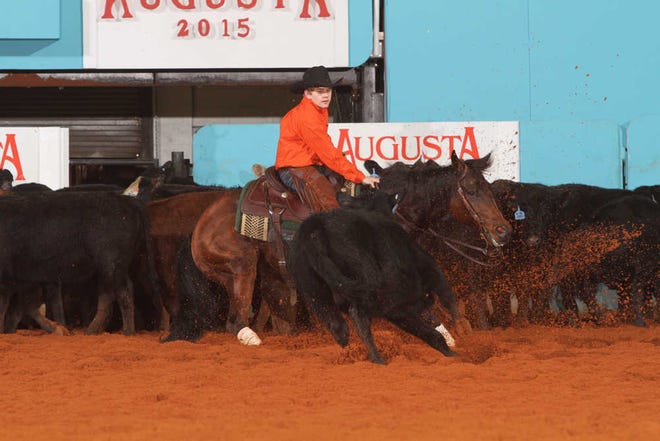 Blake Graham, riding Legal Dream, marked 220 on Friday to win the Area 18 Youth Finals. It was his first title in Augusta.