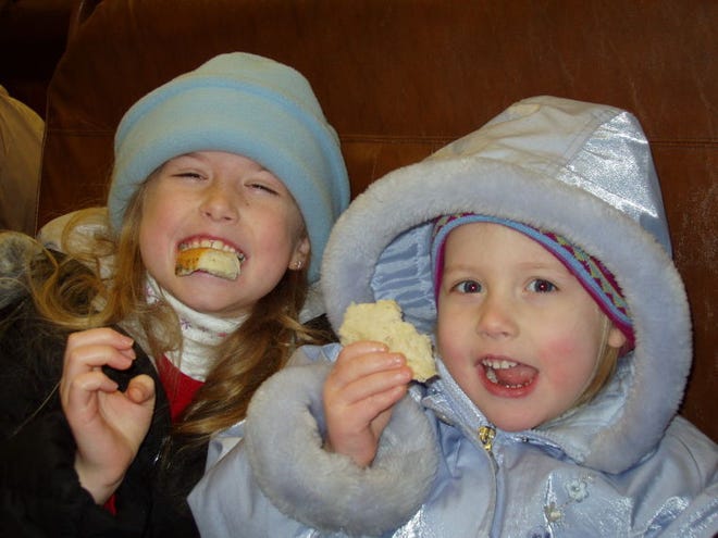 Four-year-old Ally (right) decided at an early age she'd be just like big sister Caitlin.