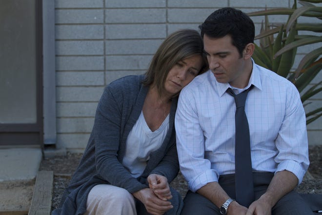Jennifer Aniston and Chris Messina in a scene from the indie drama "Cake." 

Freestyling Releasing photo