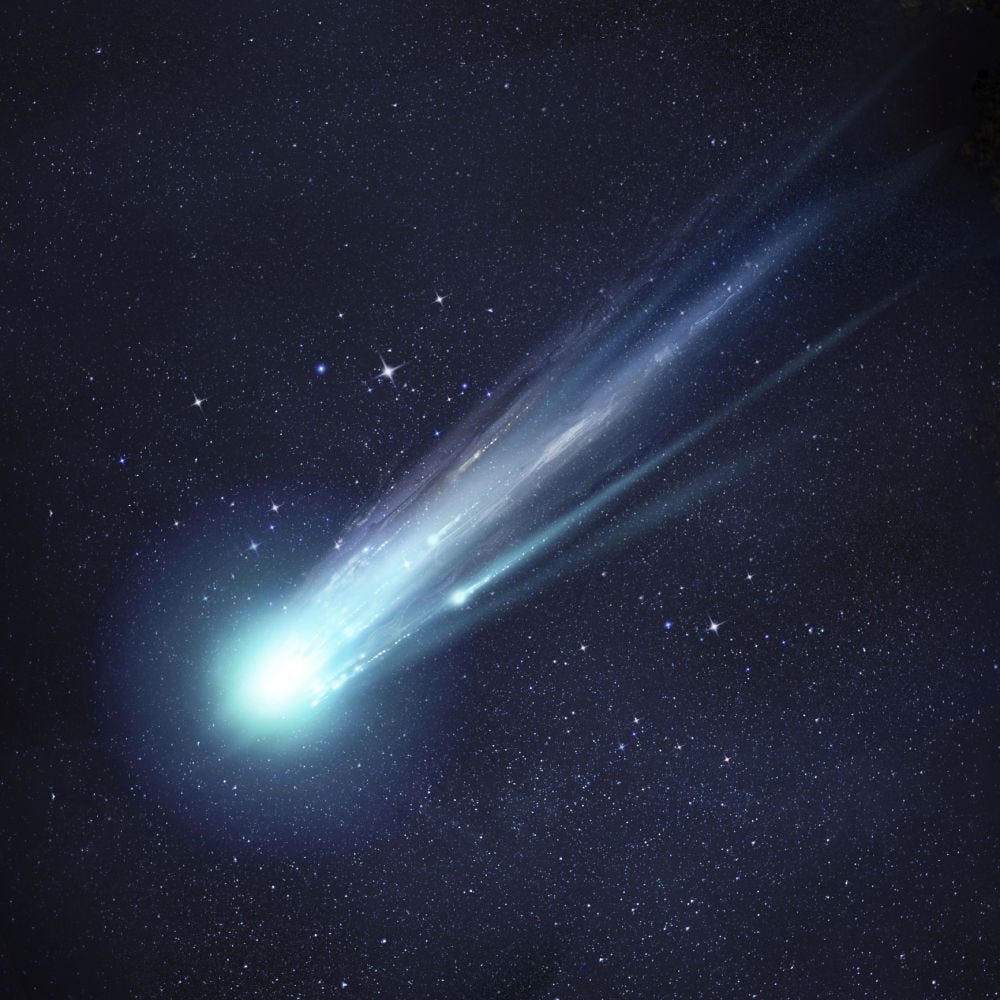 What is the difference between a meteor and a comet?