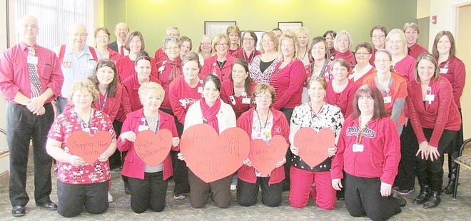 Last year, CHC staff wore red to support women's heart health. Courtesy Photo