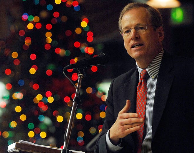 During his last month in office, U.S. Rep. Jack Kingston, R-Ga., spoke in December at a Brunswick Golden Isles Chamber of Commerce event on St. Simons Island.