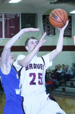 Alex Landwehr (25) scored 26 points to lead Annawan over Galva 57-45 in the LTC tourney.