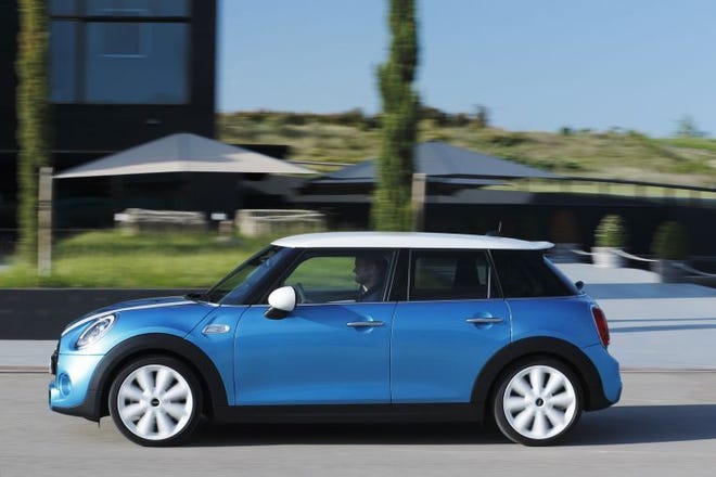 MINI claims a 0-to-60-mph acceleration time of 6.6 seconds. It has 96 cu.-ft. of interior volume — divided between 84 cu.-ft. for passengers and the 12 cu.-ft. for cargo, delivering usable room in both areas.