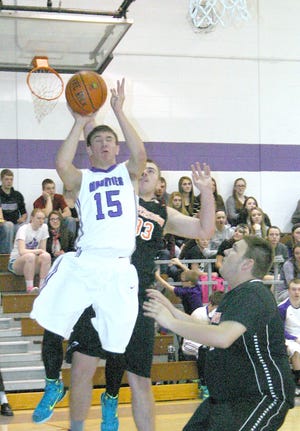 James Amuso attempts a layup for Little Falls during the fourth quarter of Wednesday’s game against Cooperstown. 



Times Photo/Jon Rathbun