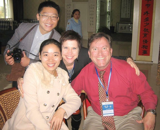 Northwest Superintendent Mike Shreffler (in red shirt) recently visited China along with other educators around the country. The trip could lead to new programs brought to Northwest.