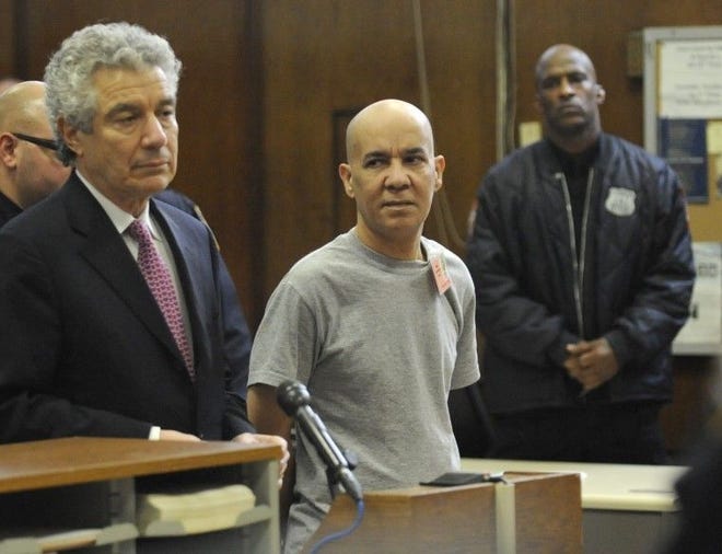 Pedro Hernandez appears in Manhattan criminal court with his attorney Harvey Fishbein on Wednesday, Nov. 15, 2012, in New York.