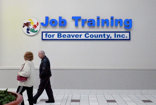 Job Training for Beaver County and CareerLink sit across from each other at the Beaver Valley Mall. A recent report has called the arrangement wasteful.