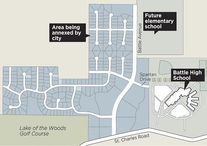 Battle High annexations. Columbia Daily Tribune