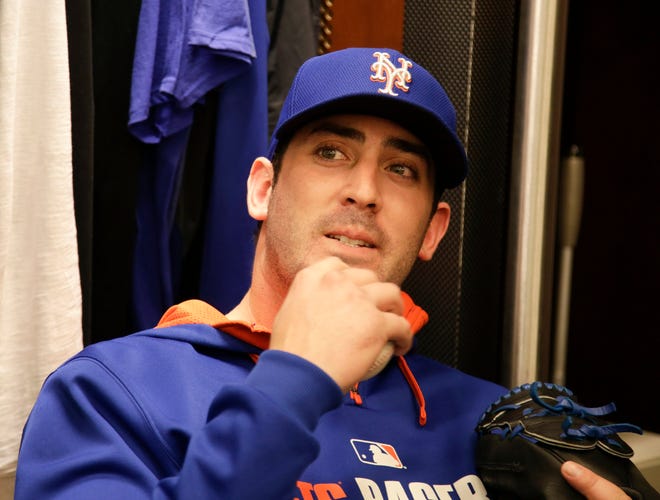 New York Mets ace and Fitch High grad Matt Harvey arrived at spring training on Monday, nearly two weeks before the team's first official workout. THE ASSOCIATED PRESS