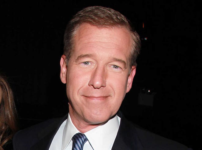 FILE - This April 4, 2012 file photo shows NBC News' Brian Williams, at the premiere of the HBO original series "Girls," in New York. NBC says it is suspending Brian Williams as "Nightly News" anchor and managing editor for six months without pay for misleading the public about his experiences covering the Iraq War. NBC chief executive Steve Burke said Tuesday, Feb. 10, 2015, that Williams' actions were inexcusable and jeopardized the trust he has built up with viewers during his decade as the network's lead anchor. (AP Photo/Starpix, Dave Allocca, File)
