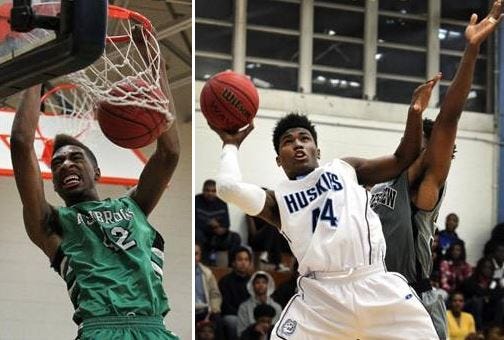 Ashbrook's Isaiah Whaley, left, and Hunter Huss' Antwanez Barnett both have their teams in position for the Big South 2A/3A Conference championship.