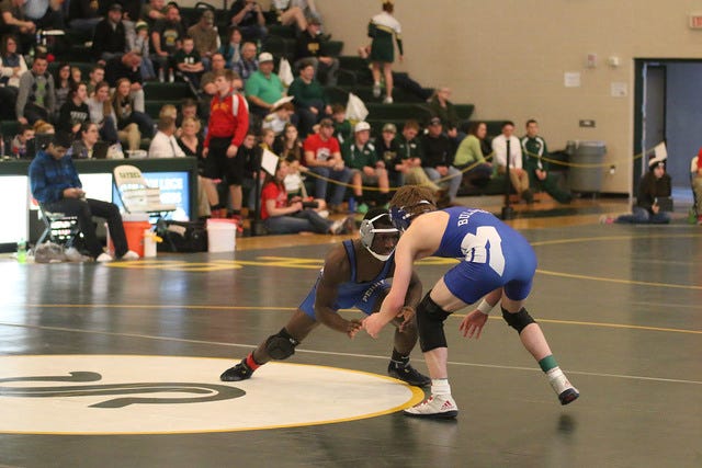 Five Bluejays wrestlers qualify for districts