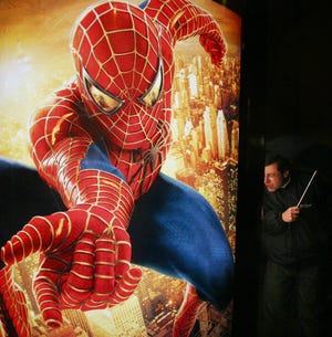 A 2004 advertisement for the "Spider-Man" movie in Copenhagen, Denmark.. (THE ASSOCIATED PRESS)