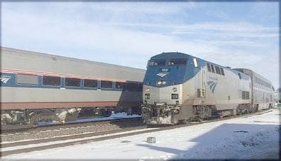 Amtrak's Carl Sandburg and Illinois Zephyr trains, which both stop in Kewanee, meet at Mendota, one of the 10 towns they stop in between Chicago and Quincy every day.