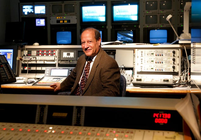Jerold Gruebel helped start WSEC, a Springfield-based public television station, 30 years ago. Gruebel was photographed in the station's control room Tuesday, Feb. 10, 2015. Rich Saal/The State Journal-Register