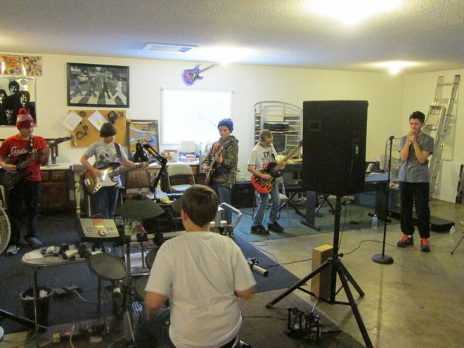 The men of Red Zeppelin get their groove on as they prepare for the upcoming Battle of the Bands 2015. Red Zeppelin will be competing against seven other groups for the title. The Battle of the Bands will be held at 2 p.m. Sunday, Feb. 22, at Canton High School.