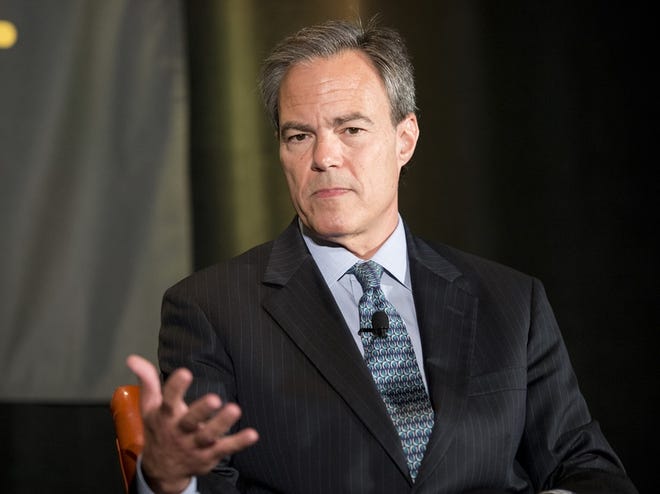 House Speaker Joe Straus is shown on Sept. 20, 2014, during an interview at The Texas Tribune Festival.