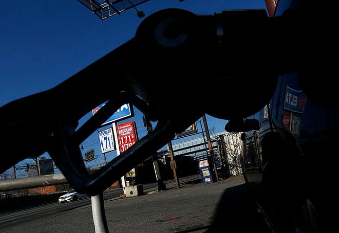 For January, gas prices plunged 24 percent, the biggest drop since a 25.5 percent fall in December 2008.