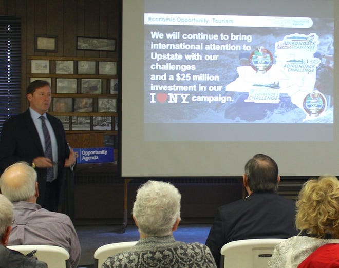 Presenting Gov. Cuomo's agenda and corresponding budget information last week in Penn Yan, NYS Environmental Facilities Corporation President Matt Driscoll told school officials, “Plan on what you got last year.”