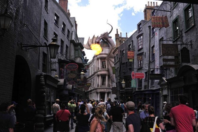 Diagon Alley was a great place to start our Harry Potter adventure.