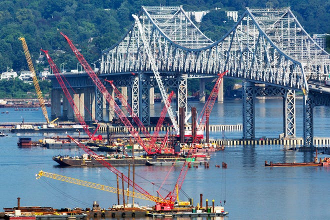 Construction of the new Tappan Zee Bridge is expected to cost $3.9 billion. Officials say it is currently the largest infrastucture project in the country. TIMES HERALD-RECORD FILE PHOTO