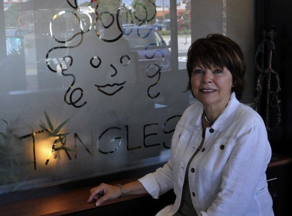 Revenue jumped about 48 percent for Tangles Full Service Salon, owned by Colleen Wellons, between 2011 and 2012. The salon was recently recognized in a trade publication.