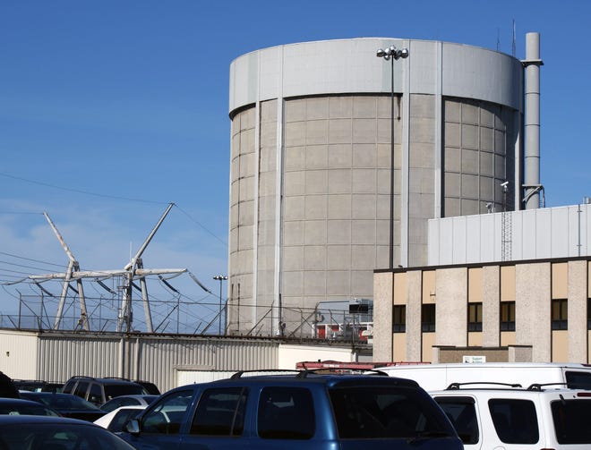 This is the containment buiding at the Palisades Nuclear Power Plant at 27780 Blue Star Highway in Covert Township near South Haven. The radioactive core is in this structure.Contributed