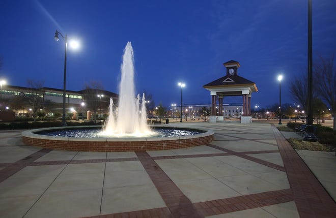 File photo - The fountain flows at Government Plaza in Tuscaloosa, Ala. on Tuesday Feb. 17, 2015. staff photo | Erin Nelson