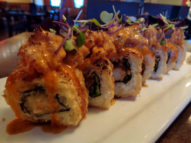 Aqua Yaki is the most popular sushi roll at Jazmine.