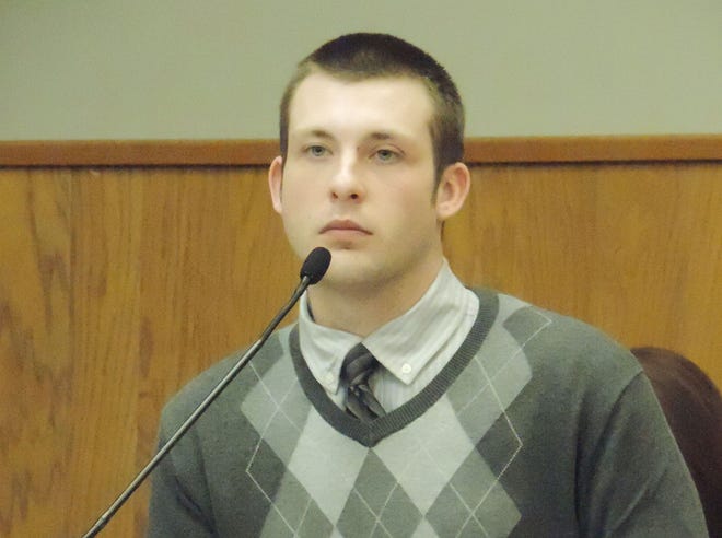 Zachary Wood testifying in his murder trial.
