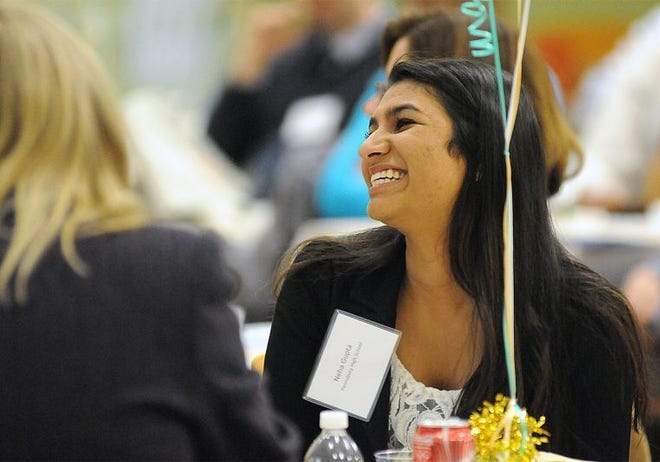 Pennsbury student Neha Gupta was all smiles last April after being honored as teen volunteer of the year by the Bucks County YWCA. She later was awarded the International Children's Peace Prize.