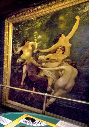 "Nymphs and Satyr" at Richard's in Downtown Peoria.