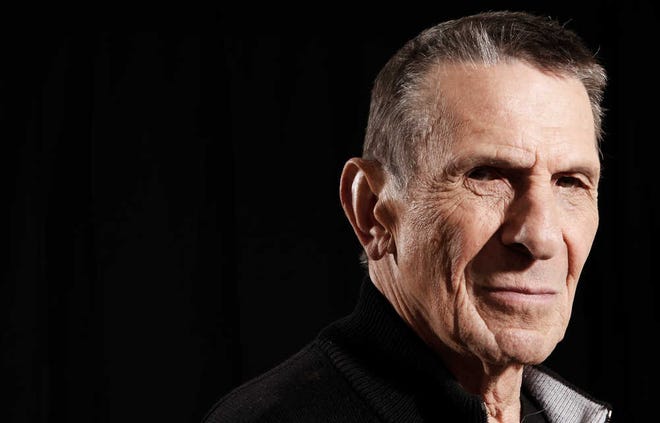 FILE - In this April 26, 2009 file photo, actor Leonard Nimoy poses for a portrait in Beverly Hills, Calif. Nimoy, famous for playing officer Mr. Spock in "Star Trek" died Friday, Feb. 27, 2015 in Los Angeles of end-stage chronic obstructive pulmonary disease. He was 83. (AP Photo/Matt Sayles, File)