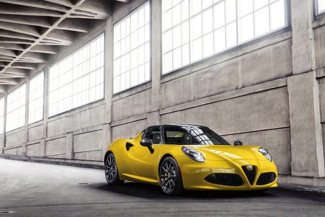 Alfa Romeo plans to launch its two-seat 4C Spider, which will sell for about $60,000. 

TNS / Webb Bland