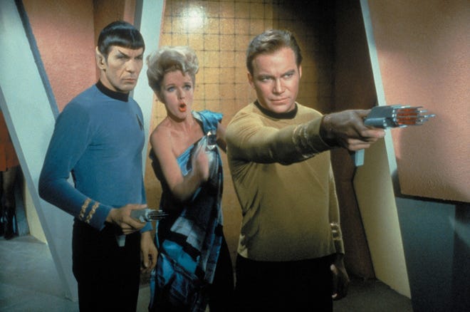 Mr. Spock (Leonard Nimoy), left, with Captain Kirk (William Shatner), right.

(Journal file photo)