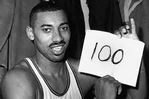 Wilt Chamberlin at age 25 in 1962