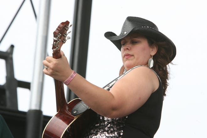 Sarah Potenza, performing with the Tall Boys at the Rhythm & Roots festival in Charlestown, is now competing on "The Voice."

The Providence Journal/Frieda Squires