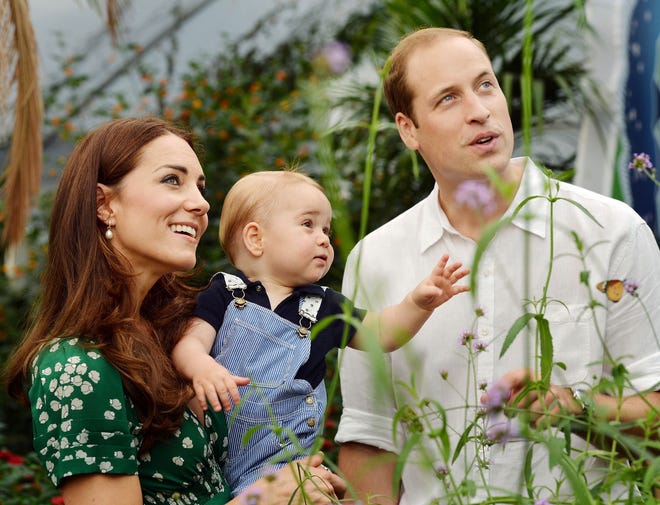 This July 2, 2014, photo shows Britain's Prince William and Kate Duchess of Cambridge and Prince George during a visit to the Sensational Butterflies exhibition at the Natural History Museum, London. Kate and William will soon have a second little prince, but will parenting two kids under 2 be a soul-draining, tear-inducing experience for them like it sometimes is for the rest of us? Regression and rivalry may rear in older siblings, even royals, as they're expected to be big boys or girls when still babies themselves. Even with plenty of extra hands, bringing home baby No. 2 can be more mega-disruption than bundle of joy to the comforting routine of baby No. 1. AP FILE PHOTO