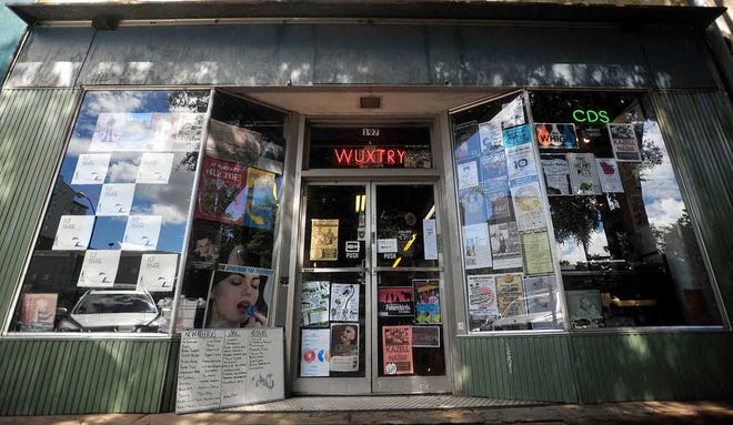 Pictured here is the exterior of Wuxtry Records in downtown Athens, Ga. on Thursday, Sept. 30, 2010. Wuxtry Records was recently named one of the best 25 record stores in the nation by Rolling Stone magazine.  (Richard Hamm/Staff/richard.hamm@onlineathens.com)