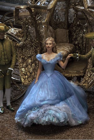 Lily James has the title role in "Cinderella," directed by Kenneth Branagh.

Disney